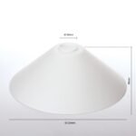Abajur opal satinat Glas 445, Ø220mm, Orion - imagine 2