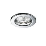 Spot fix rotund CLASSIC GU10 1x50W otel finisaj crom 8cm IP20 ORION - imagine 2