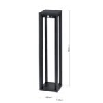 Lampadar solar LED pentru exterior VOLTA, LED5W/660lm/3000K aluminiu finisaj antracit, inaltime 60cm IP65 ORION - imagine 6