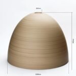 Abajur conic din sticlă groasa CONE 6-1544, Ø 385 mm, finisaj decor-maron ORION - imagine 2