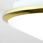 Plafoniera RIMA, cu abajur din sticlă opal mat, E27 1x40W otel finisaj alama periata, 28cm IP20 ORION - imagine 4
