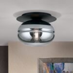 Plafoniera RICHARD, 27cm 1xE27/40W, cadru otel finisaj negru IP20 ORION - imagine 3