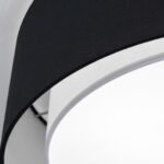 Plafoniera MARS cu abajur de in, E27 3x40W, otel finisaj negru, 50cm IP20 ORION - imagine 6