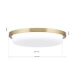 Plafoniera LED LEROX, otel finisaj alama antica, Ø 30cm LED29W/2100lm/3000K IP20 ORION - imagine 5