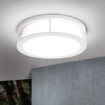 Plafoniera de exterior HENRY, E27 2x35W aluminiu finisaj alb, diametrul 30cm IP44 ORION