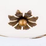 Plafoniera FLEUR, cu abajur din sticla opal-mat, E27 3x40W otel finisaj antic-auriu, 50cm IP20 ORION - imagine 3