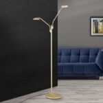 Lampadar LED COBRA, 138cm, LED 6+6W/600+600lm/2200-6000K otel finisaj alama mata IP20 ORION - imagine 2