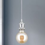 Pendul JAILHOUSE, E27 1x40W fara bec, otel finisaj crom satinat, 150cm IP20 ORION - imagine 3