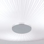 Plafoniera ERA, cu abajur din sticlă opal mat, E27 3x60W otel finisaj crom, 40cm IP20 ORION - imagine 3