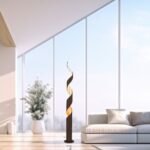 Lampa de podea ELIANO, 195cm 1xE27/60W, cadru otel finisaj auriu antic IP20 ORION - imagine 6