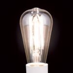 Bec LED decorativ auriu dimabil, E27, 6W, 2200K, 550Lm  lumină albă caldă ORION - imagine 5