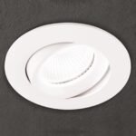 Spot mobil rotund CHOICE GU10 1x50W aluminiu finisaj alb 9cm IP20 ORION