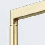 Lampadar CARTLON, cu montare rotativă cu abajur textil, E27 1x40W otel finisaj alama periata, 127cm IP20 ORION - imagine 4
