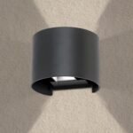 Aplica LED de exterior GRETA, LED13W/700lm/3000K aluminiu finisaj antracit, inaltime 10cm IP54 ORION