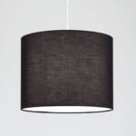 Abajur din material textil ROGER 4-1173, Ø 390mm, finisaj negru, inaltime 300mm ORION - imagine 5