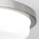 Plafoniera LED LEROX, otel finisaj crom satinat, Ø 30cm LED29W/2100lm/3000K IP20 ORION - imagine 4