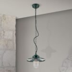 Pendul pentru exterior EDWARD, E27 1x60W aluminiu finisaj verde inaltime 100cm IP44 ORION - imagine 4