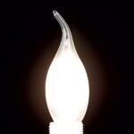 Bec LED Lumânare flacara transparent dimabil, E14, 4.5W, 2700K, 450Lm  lumină albă caldă ORION - imagine 5