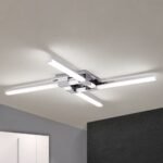 Plafoniera LED pentru baie ARGO, 61 cm, LED 24W/1740lm/3000K otel finisaj crom IP44 ORION