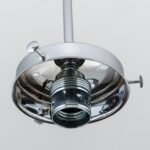 Suspensie pentru abajur cu guler de 10 cm, E27 60W Lungime 40 cm, alama cromata ORION - imagine 4