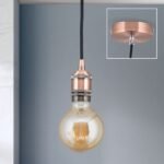 Pendul JAILHOUSE, E27 1x40W fara bec, otel finisaj cupru, 150cm IP20 ORION - imagine 4