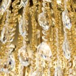 Plafoniera din cristal CELESTE, 75cm 12xG9/40W sticla cristalina K9, cadru otel finisaj auriu IP20 ORION - imagine 4