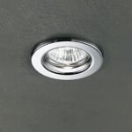 Spot fix rotund CLASSIC GU10 1x50W otel finisaj crom 8cm IP20 ORION