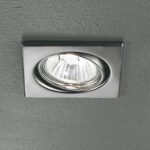 Spot mobil patrat CLASSIC GU10 1x50W otel finisaj crom satinat 7.9cm IP20 ORION - imagine 3