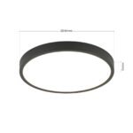Plafoniera LED BULLY, Ø 24 cm, negru LED24W/1980lm/3000K aluminiu IP 20 ORION - imagine 6
