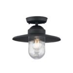 Plafoniera pentru exterior EDWARD, E27 1x60W aluminiu finisaj antracit inaltime 27.5cm IP44 ORION - imagine 2