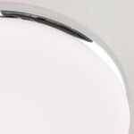 Plafoniera LED JAMES, otel finisaj crom, abajur opal mat LED24W1300lm3000 32cm IP20 ORION - imagine 5