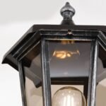 Lampadar pentru exterior HERMINE,  E27 3x60W aluminiu finisaj negru/argintiu, geam fumuriu inaltime 240cm IP43 ORION - imagine 4