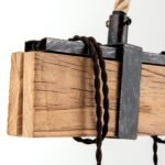 Pendul CELLAR, E27 6x40W fara bec, lemn finisaj alama antica, 100cm IP20 ORION - imagine 5