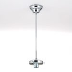 Suspensie pentru abajur cu guler de 10 cm, E27 60W Lungime 40 cm, alama cromata ORION