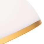 Lampadar OLD LAMP reglabil, cu abajur din sticla opal mat, E27 1x40W otel finisaj alama antica, 155-170cm IP20 ORION - imagine 4