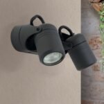 Aplica spot de exterior VISION pivotamta, GU10 2x13W cadru otel finisaj antracit, diametru 6.8cm IP44 ORION - imagine 3