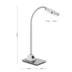 Lampă de masa LED STENO, 48cm, LED 5W/380lm/3000K otel finisaj crom satinat IP20 ORION - imagine 5