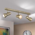 Plafoniera spot WILHELM, E27 3x40W otel finisaj alama antica, 55x23x8cm IP20 ORION
