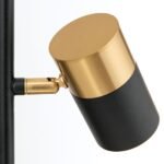 Lampa de podea spot KEVIN, GU10 2x40W aluminiu finisaj negru-auriu, 161cm IP20 ORION - imagine 4