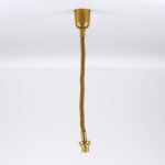 Lampă suspendată pliabila cu arc, E27 60W 43-180 cm, auriu fara abajur ORION - imagine 2