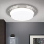 Plafoniera LED LEROX, otel finisaj crom satinat, Ø 20cm LED21W/1300lm/3000K IP20 ORION