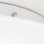 Plafoniera ALBA, cu abajur din sticlă opal mat, E27 2x60W otel finisaj alb, 37cm IP20 ORION - imagine 3