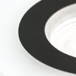 Spot fix rotund GLOW cu inel din sticlă acrilică GU10 1x35W otel finisaj negru 11cm IP20 ORION - imagine 4