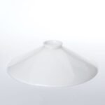Abajur conic din sticlă groasa, Ø 250 mm, finisaj opal lucios ORION