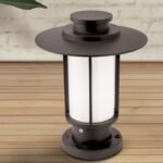 Lampadar de exterior TEIKO, E27 1x35W aluminiu finisaj maro, inaltime 32cm IP44 ORION