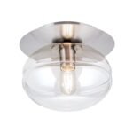 Plafoniera RICHARD, 27cm 1xE27/40W, cadru otel finisaj crom satinat IP20 ORION - imagine 2