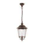 Pendul pentru exterior KENZO,  E27 1x60W aluminiu finisaj cupru/negru inaltime 100cm IP40 ORION - imagine 2