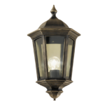 Aplica pentru exterior PUCHBERG,  E27 1x60W aluminiu finisaj negru/auriu, geam fumuriu inaltime 45cm IP44 ORION - imagine 2