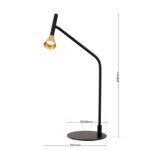 Lampă de masa LED ODEON, 60cm, LED 5W/440lm/3000K aluminiu finisaj negru-auriu IP20 ORION - imagine 6