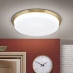 Plafoniera LED LEROX, otel finisaj alama antica, Ø 40cm LED36W/2600lm/3000K IP20 ORION